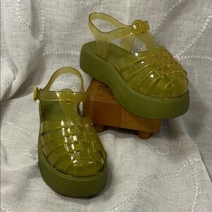 Fashion jelly platform sandals